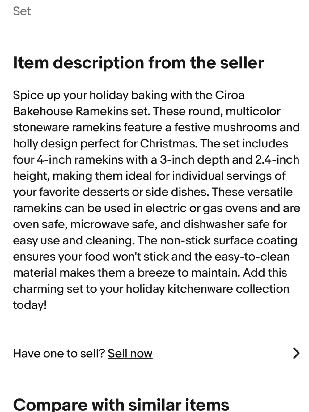 The Bakehouse by Ciroa Holiday Ramekins - Pastel Tree Set of 4 - New